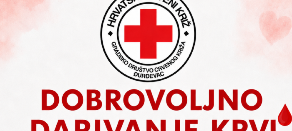 DOBROVOLJNO DARIVANJE KRVI, UTORAK, 8. RUJNA 2026.